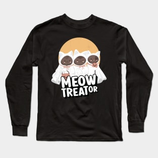 Meow or treat Long Sleeve T-Shirt